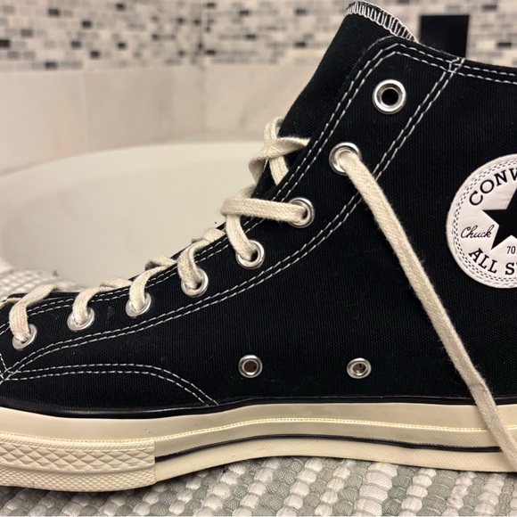 Converse OG Chuck Taylor’s Black and White High-Top Sz 11 Men’s Chuck 70 - Picture 4 of 11